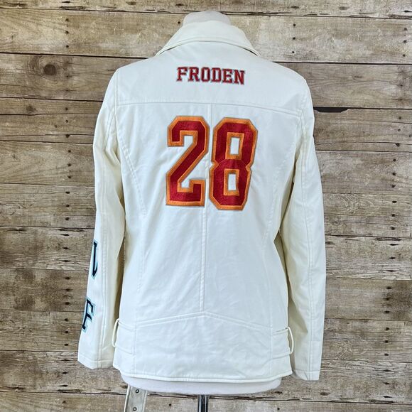 Pretty Little Thing Size 2 Relaxed Women’s Faux leather Motorcycle Jacket  NWOT - Picture 7 of 16